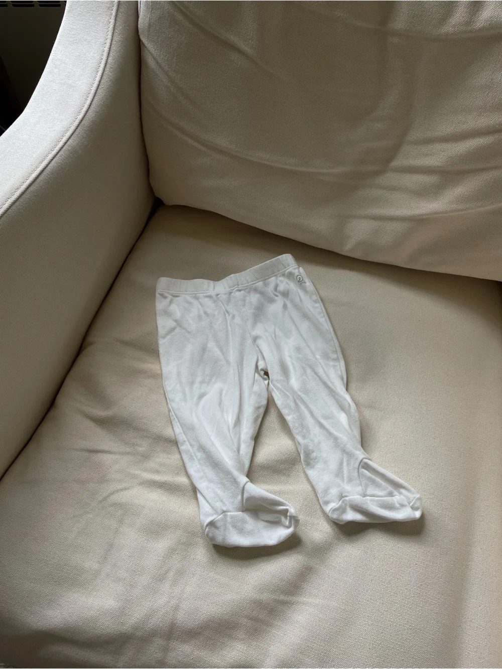 Carter's organic cotton footed baby pants